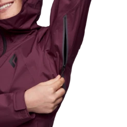 Black Diamond BD W's Stormline Regenjacke -Outdoor Bekleidung M697 5016 W20STORMLINE20RAIN20SHELL20 BLACKBERRY 05