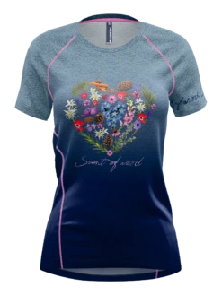 Crazy Idea W's T-Shirt Mountain Flash