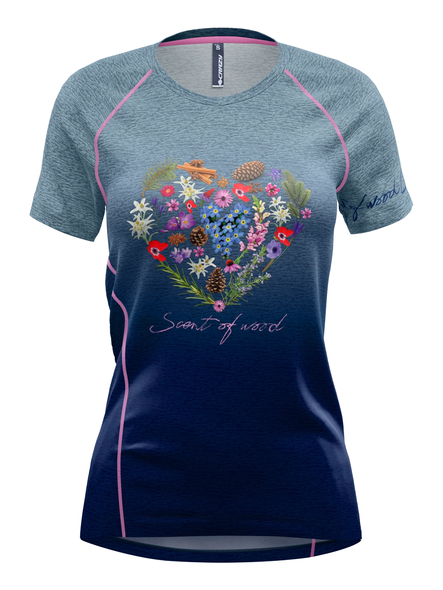 Crazy Idea W's T-Shirt Mountain Flash 1 Crazy Idea W's T-Shirt Mountain Flash